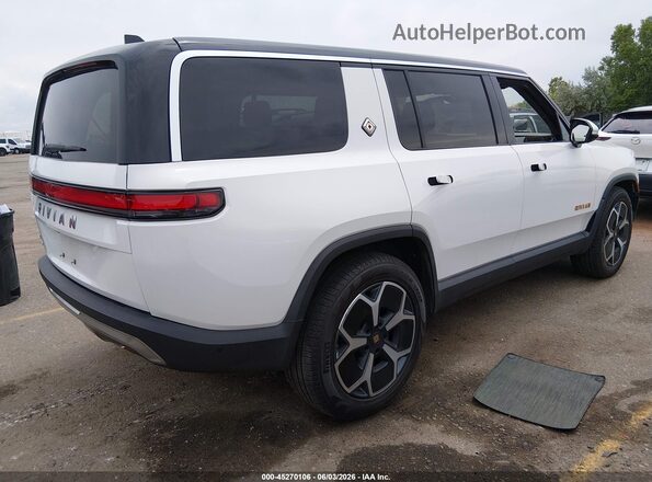 7PDSGABA6PN004916 2023 RIVIAN R1S White Задня права чверть
