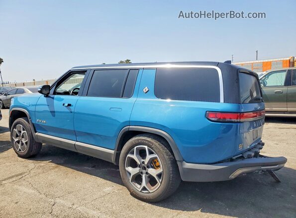 7PDSGABA9RN033281 2024 RIVIAN R1S Blue Tył lewy