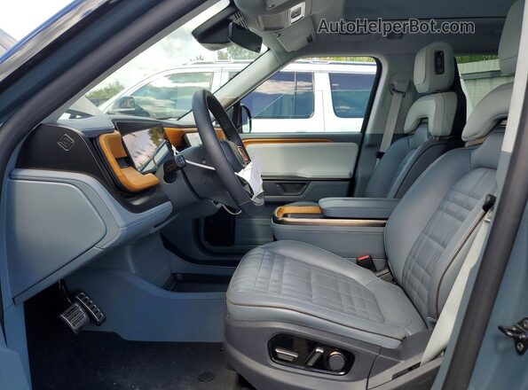7PDSGCBP6SN061237 2025 RIVIAN R1S Gray Vista interior delantera