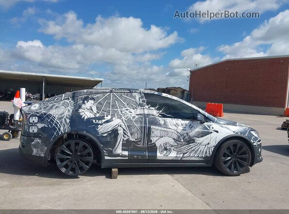 7SAXCAE50NF357366 2022 TESLA MODEL X Black Вид щитка приладів