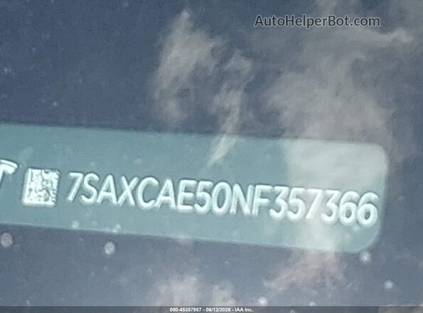 7SAXCAE50NF357366 2022 TESLA MODEL X Black 