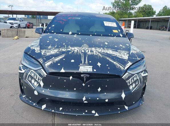 7SAXCAE50NF357366 2022 TESLA MODEL X Black Вид панелі приладів