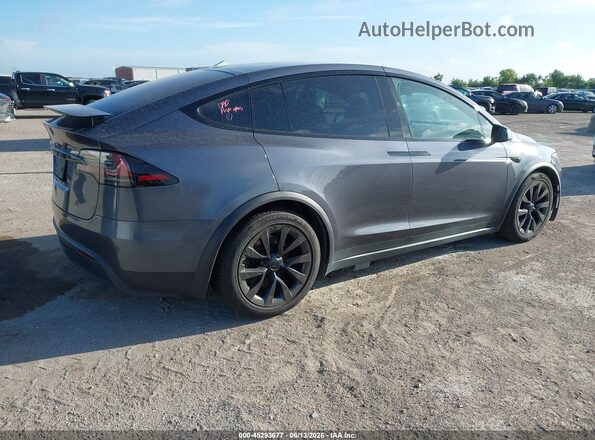 7SAXCAE54PF386680 2023 TESLA MODEL X Синий Задняя правая четверть