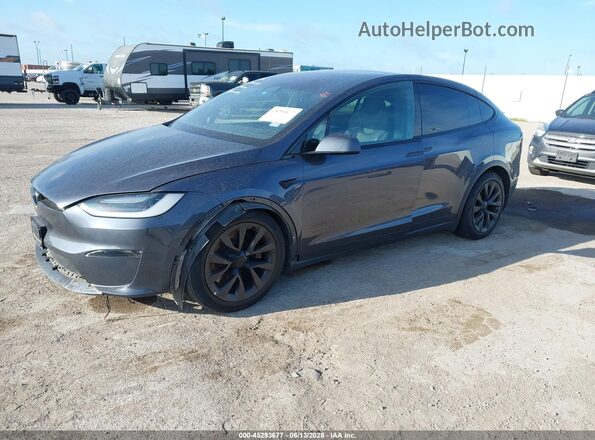 7SAXCAE54PF386680 2023 TESLA MODEL X Синий Передняя левая четверть