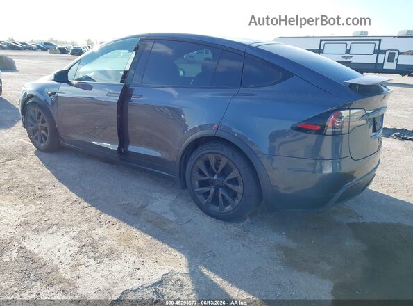 7SAXCAE54PF386680 2023 TESLA MODEL X Синий Задняя левая четверть