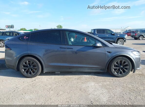 7SAXCAE54PF386680 2023 TESLA MODEL X Синий Вид щитка приборов
