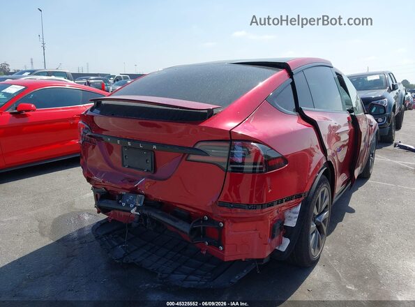 7SAXCAE58SF462183 2025 TESLA MODEL X Red უკანა მარჯვენა