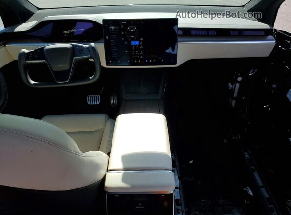 7SAXCAE5XPF367356 2023 TESLA MODEL Black Dashboard view