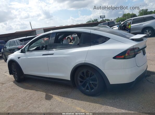 7SAXCBE53NF355729 2022 TESLA MODEL X White Widok zestawu wskaźników
