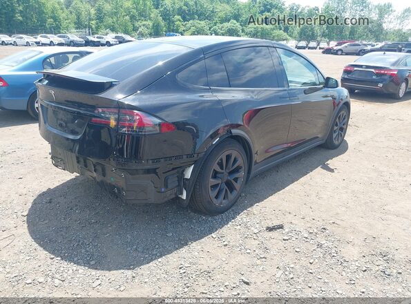 7SAXCBE57NF328517 2022 TESLA MODEL X Черный Задняя правая четверть