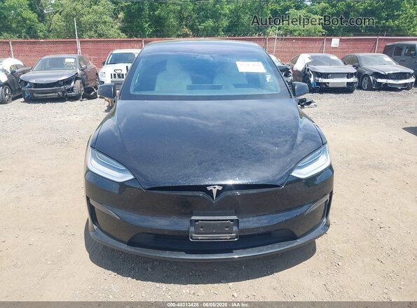 7SAXCBE57NF328517 2022 TESLA MODEL X Черный Вид задней части салона