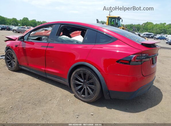 7SAXCBE58NF357833 2022 TESLA MODEL X Red Tył lewy