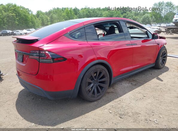 7SAXCBE58NF357833 2022 TESLA MODEL X Red Tył prawy