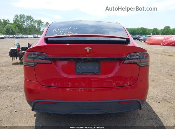 7SAXCBE58NF357833 2022 TESLA MODEL X Red 