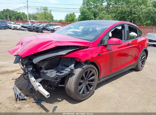 7SAXCBE58NF357833 2022 TESLA MODEL X Red Widok z przodu