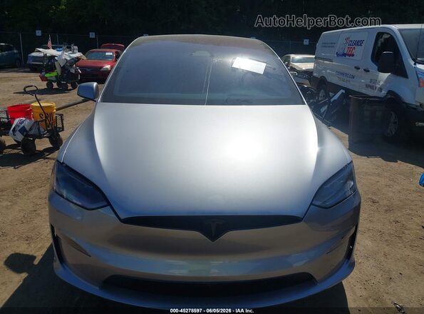 7SAXCBE58TF481775 2026 TESLA MODEL X Silver Вид задньої частини салону