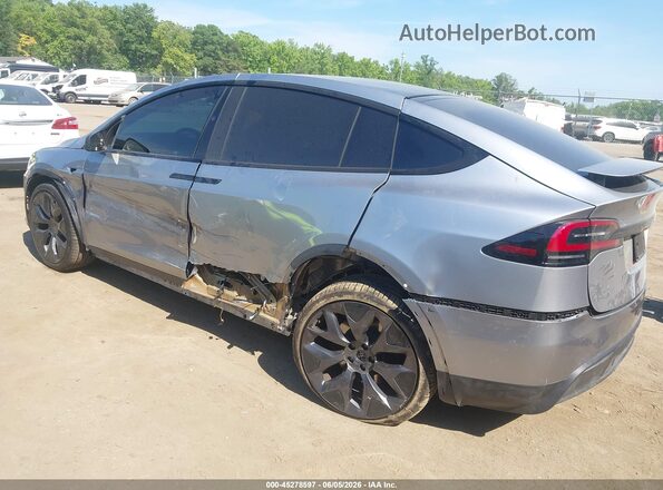 7SAXCBE58TF481775 2026 TESLA MODEL X Silver Задня ліва чверть