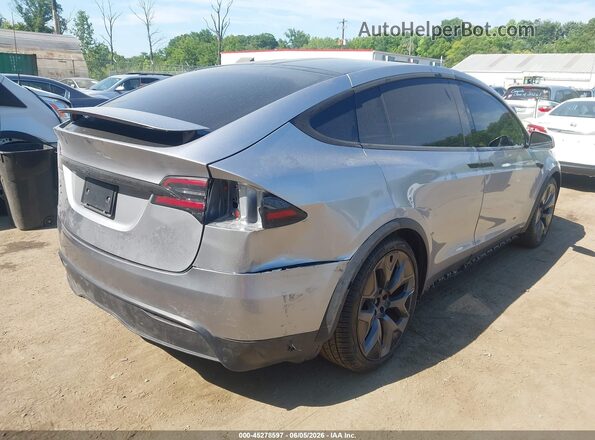 7SAXCBE58TF481775 2026 TESLA MODEL X Silver Задня права чверть