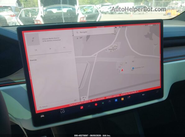 7SAXCBE58TF481775 2026 TESLA MODEL X Silver 