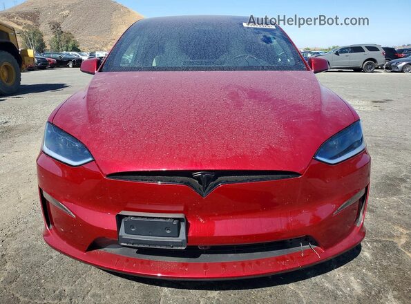 7SAXCBE59TF473345 2026 TESLA MODEL Бордовый Вид спереди