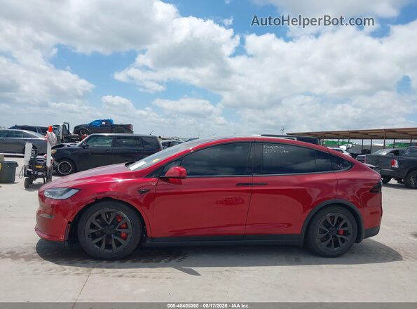 7SAXCBE65PF428918 2023 TESLA MODEL X Burgundy Vista interior de 360 grados