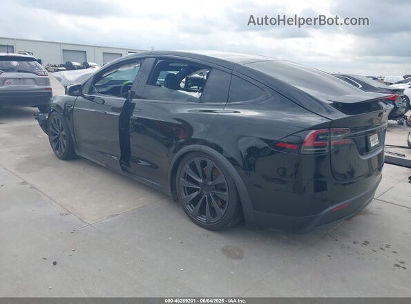 7SAXCBE66NF345351 2022 TESLA MODEL X Black Tył lewy