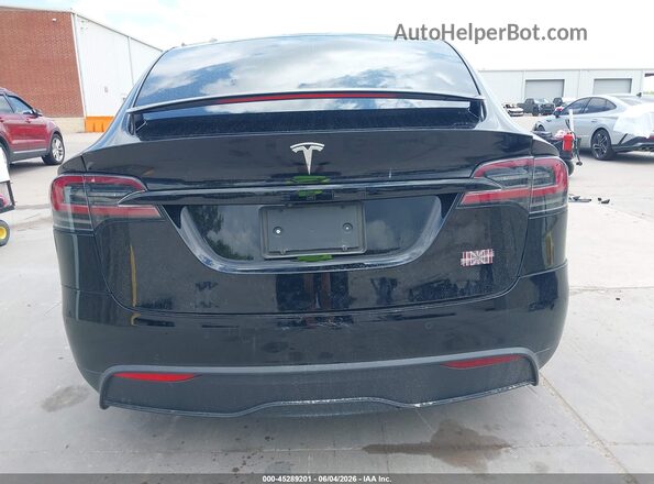7SAXCBE66NF345351 2022 TESLA MODEL X Black Widok z tyłu