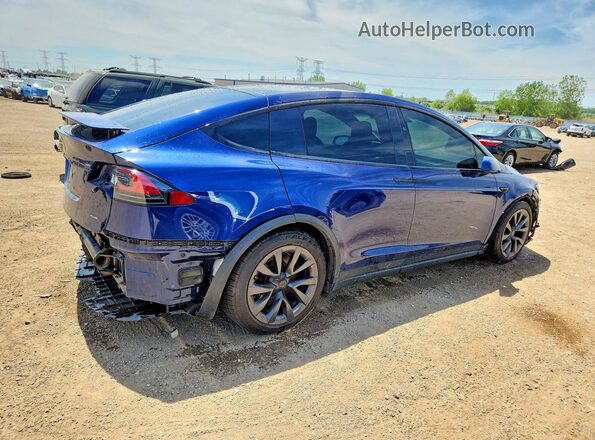 7SAXCBE67NF332253 2022 TESLA MODEL Синий Задняя правая четверть
