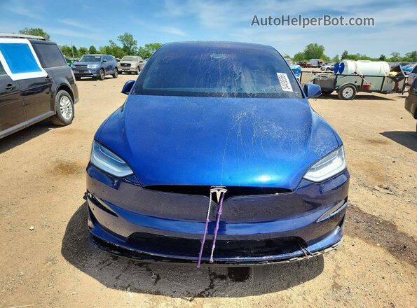 7SAXCBE67NF332253 2022 TESLA MODEL Синий Вид спереди