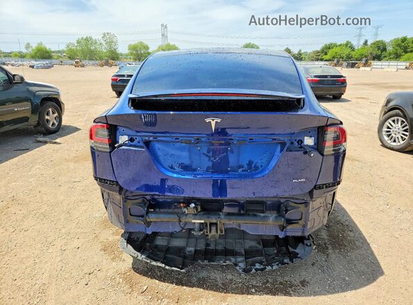 7SAXCBE67NF332253 2022 TESLA MODEL Синий Вид сзади