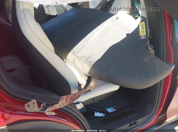 7SAXCBE67RF440331 2024 TESLA MODEL X Red Vista de la etiqueta del VIN