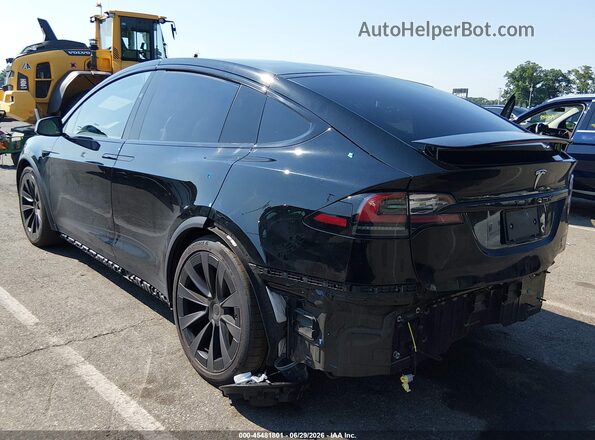 7SAXCBE6XNF356093 2022 TESLA MODEL X Черный Задняя левая четверть