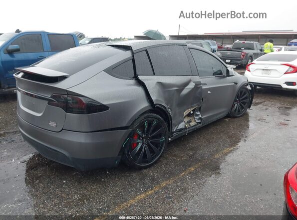 7SAXCBE6XRF437892 2024 TESLA MODEL X Gray Հետևի աջ