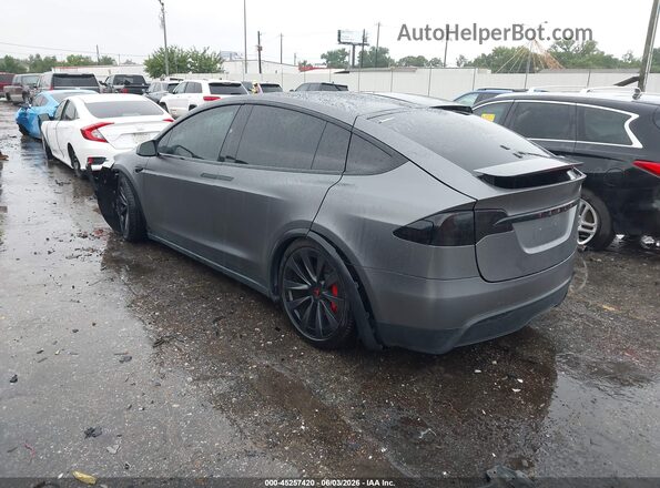 7SAXCBE6XRF437892 2024 TESLA MODEL X Gray Հետևի ձախ