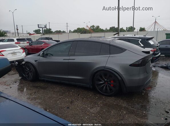 7SAXCBE6XRF437892 2024 TESLA MODEL X Gray Սալոնի 360 աստիճան տեսք