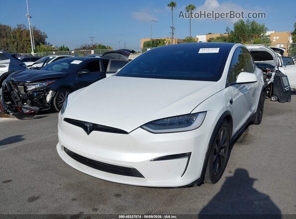 7SAXCDE51NF358902 2022 TESLA MODEL X Белый Передняя левая четверть