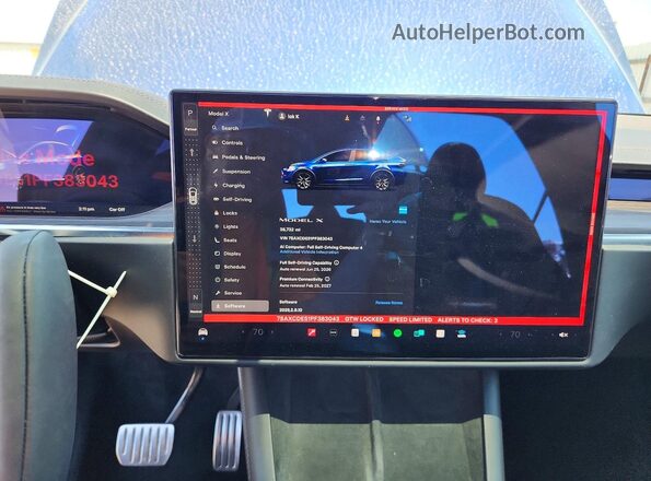 7SAXCDE51PF383043 2023 TESLA MODEL Blue 