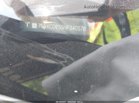 7SAXCDE55NF340578 2022 TESLA MODEL X Черный Вид подкапотного пространства