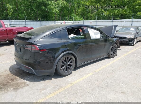 7SAXCDE55NF340578 2022 TESLA MODEL X Черный Задняя правая четверть