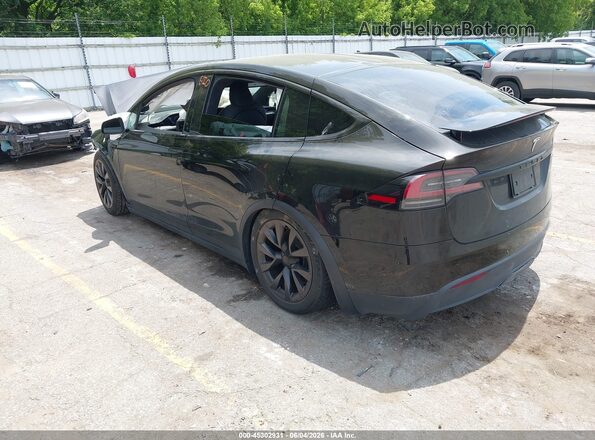 7SAXCDE55NF340578 2022 TESLA MODEL X Черный Задняя левая четверть