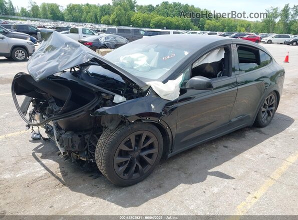 7SAXCDE55NF340578 2022 TESLA MODEL X Черный Передняя левая четверть