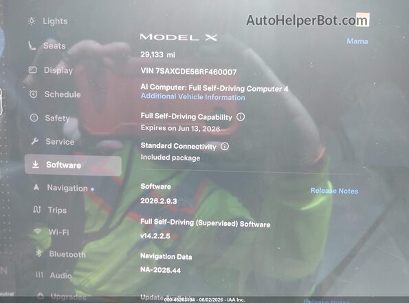 7SAXCDE56RF460007 2024 TESLA MODEL X Black Rear seats view