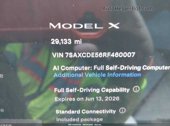 7SAXCDE56RF460007 2024 TESLA MODEL X Black 