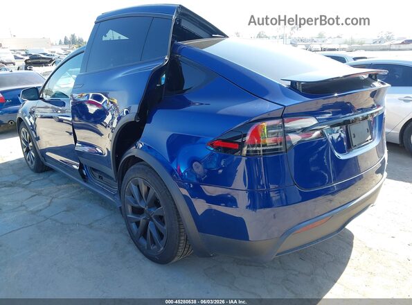 7SAXCDE59PF386840 2023 TESLA MODEL X Dark Blue Задняя левая четверть