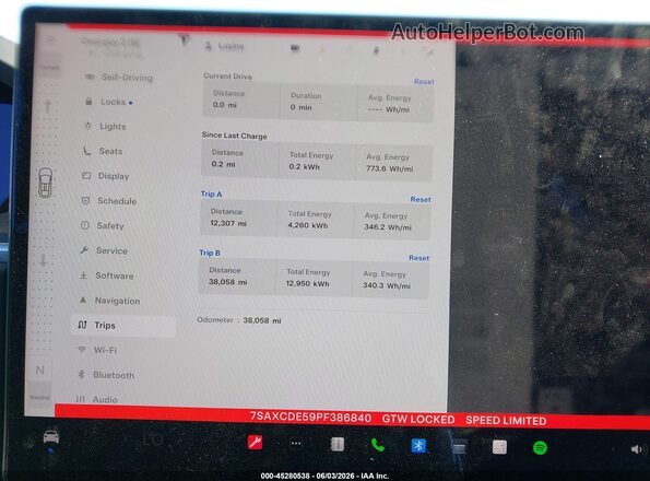 7SAXCDE59PF386840 2023 TESLA MODEL X Dark Blue Вид задних сидений