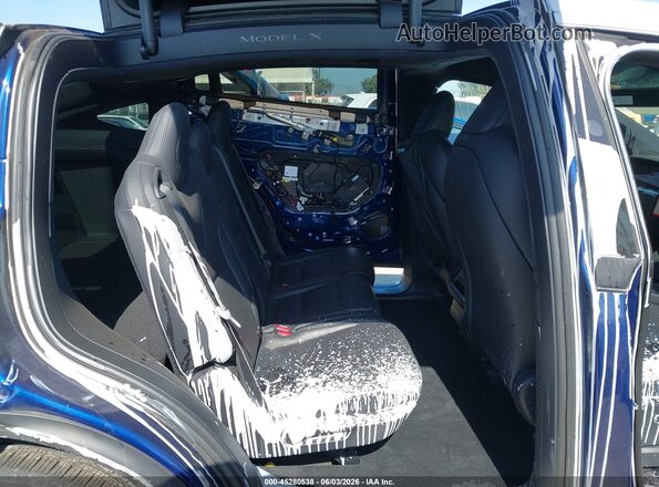 7SAXCDE59PF386840 2023 TESLA MODEL X Dark Blue Вид наклейки с VIN-кодом