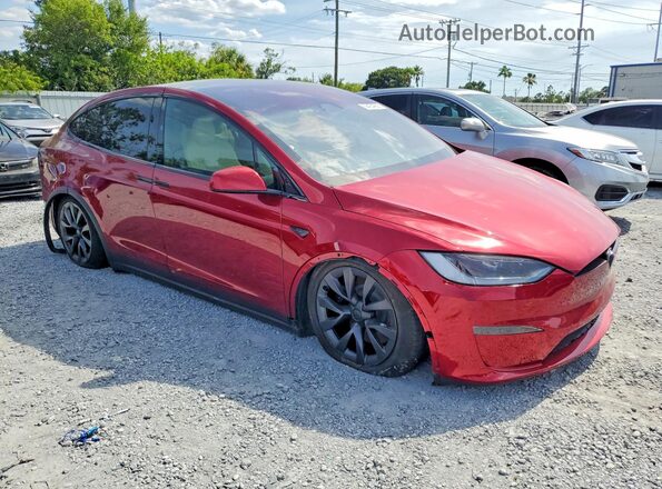 7SAXCDE59RF446540 2024 TESLA MODEL Red Przód prawy