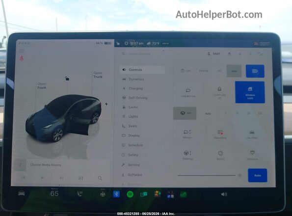 7SAYGAEE0NF377366 2022 TESLA MODEL Y Серый 