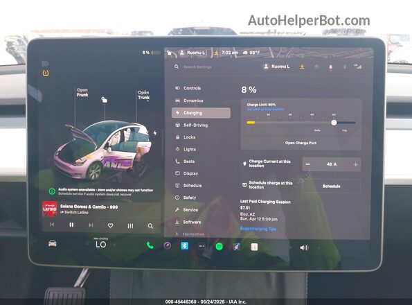 7SAYGAEE1RF030828 2024 TESLA MODEL Y White 