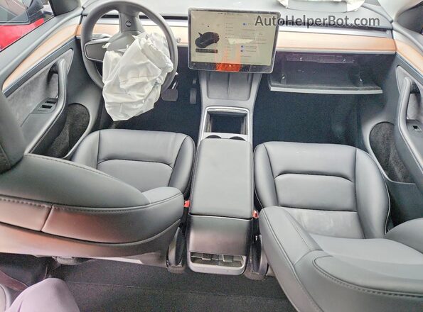 7SAYGAEE1SF221753 2025 TESLA MODEL Black Widok deski rozdzielczej